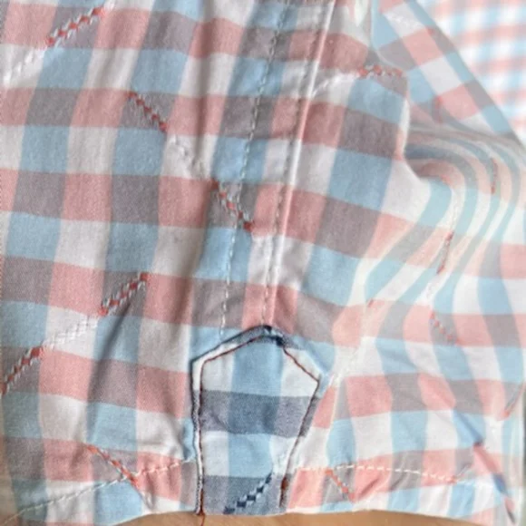 TOMMY BAHAMA BLUE RED PLAID BUTTON DOWN LONG SLEEVE SHIRT SIZE MEDIUM - Picture 13 of 15